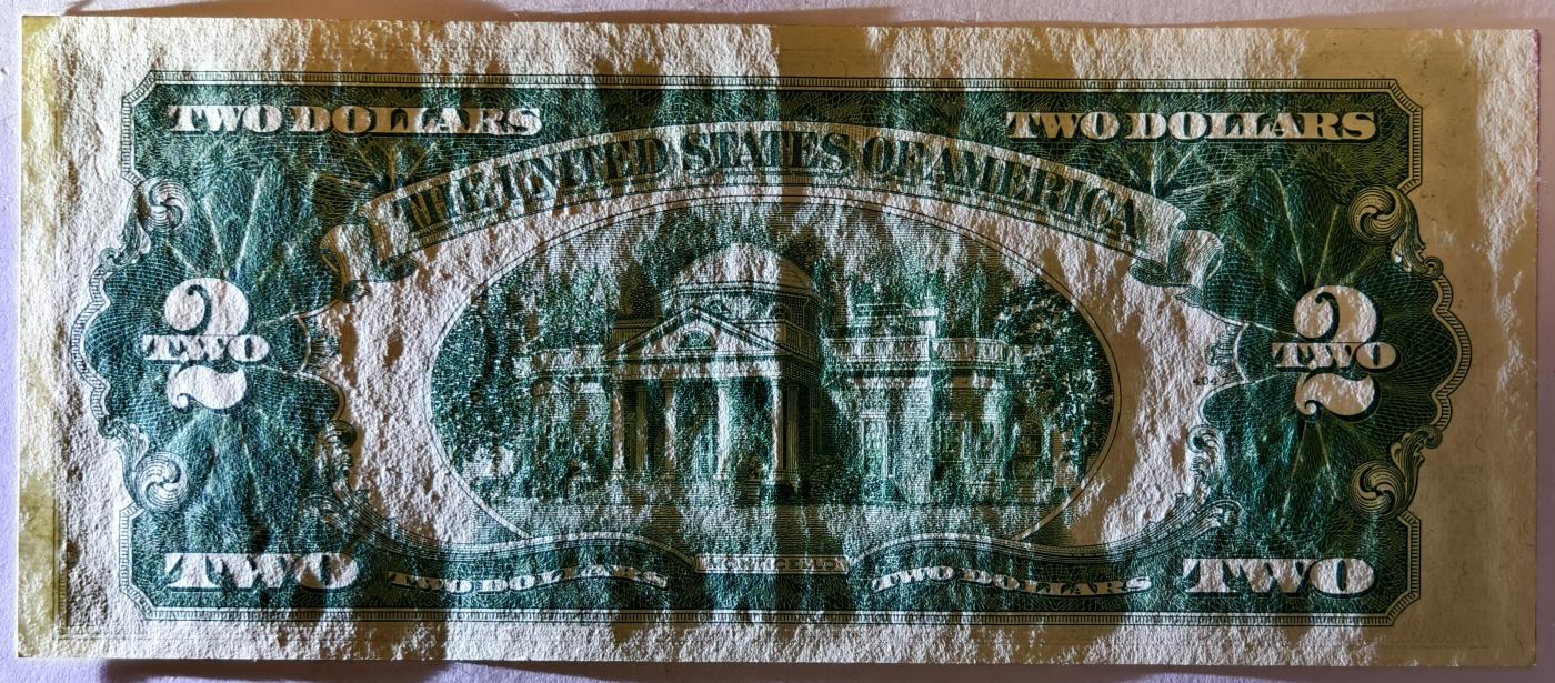 紫瑗钱币——第357期拍卖—— 纸币场 美国 1953年 C序列 托马斯·杰斐逊 2美元 红印 政府券 UNC-