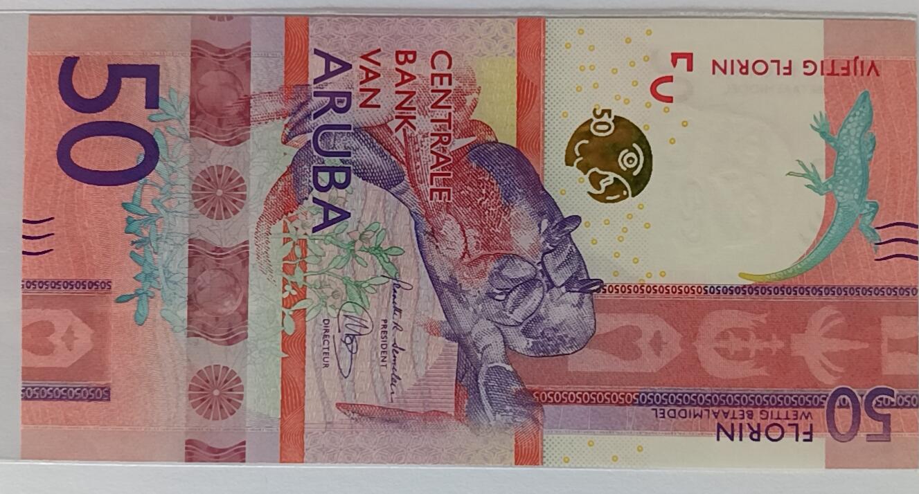 精品钱币第30场 阿鲁巴50新版首发A