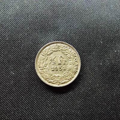 邮泉阁限时拍卖第八场 各国硬币专场 - 瑞士1951年½法郎0.835银币2.5克