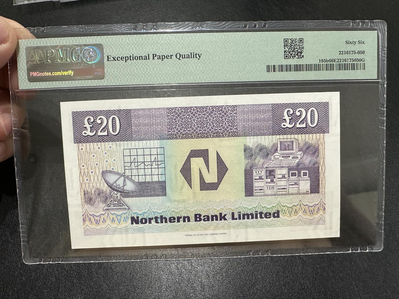 《外钞收藏家》第三百七十三期 1990年北爱尔兰20镑 PMG66