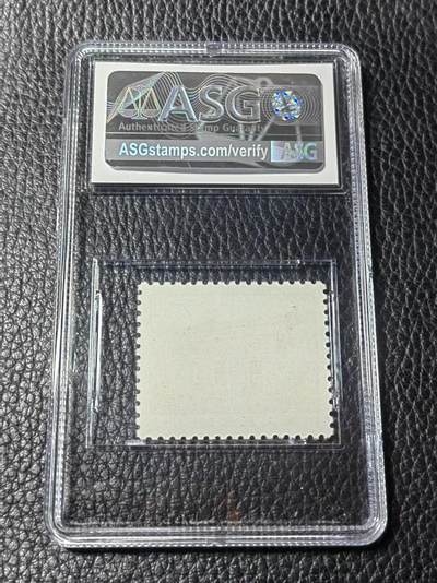 洪涛臻品批发群 精选邮票限时拍卖第1154期  【冠军分】普无号 筋票 一大 【普通一大，不是细齿】一枚 ASG95冠军分OP  版撕全品嘎嘎绝，细齿一大95分已是天价，粗齿95冠军分一样稀缺，喜欢不要错过