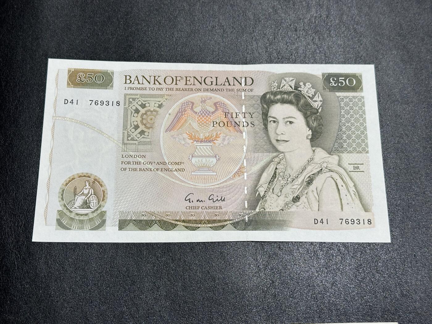 《外钞收藏家》第三百七十三期 英国D序列50镑 全新UNC 