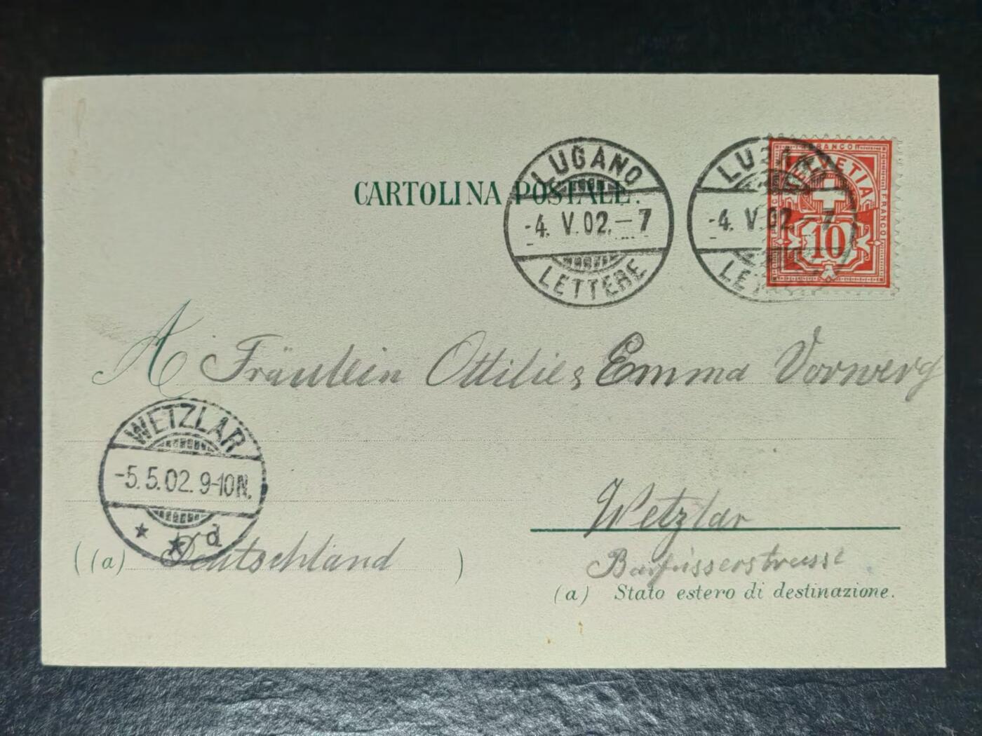 外国邮品💰🌞💰（拍卖）精品🔭专场🌟 古典明信片-风光-实寄-带路邮完整落地戳