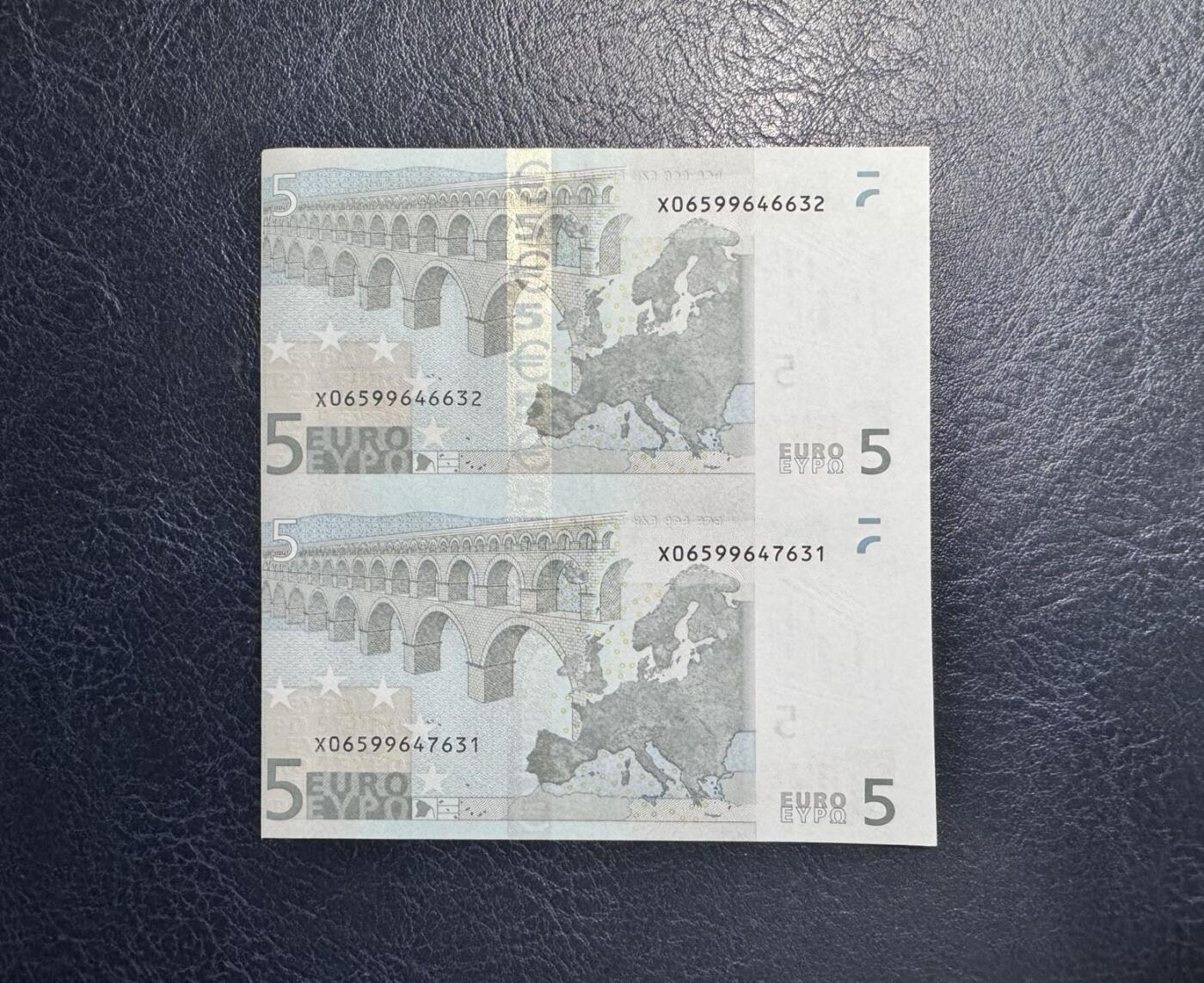 收藏联盟Quantum Auction 第349期拍卖  欧盟国家德国2002年5元两联体 品相UNC 角微瑕 稀少第一签