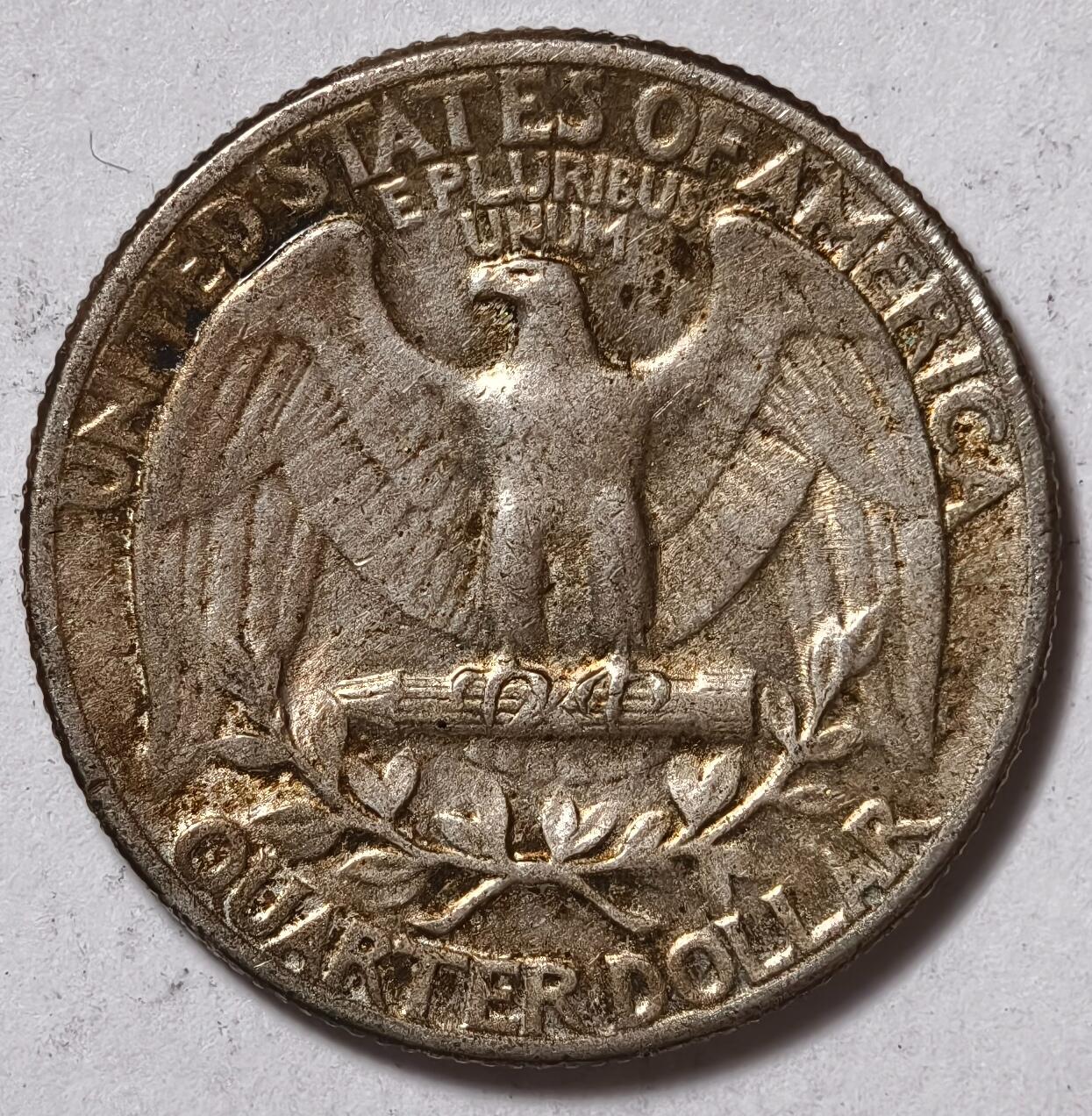 紫瑗钱币——第376期拍卖 美国 1944年 华盛顿 25美分 6.25克 0.9银