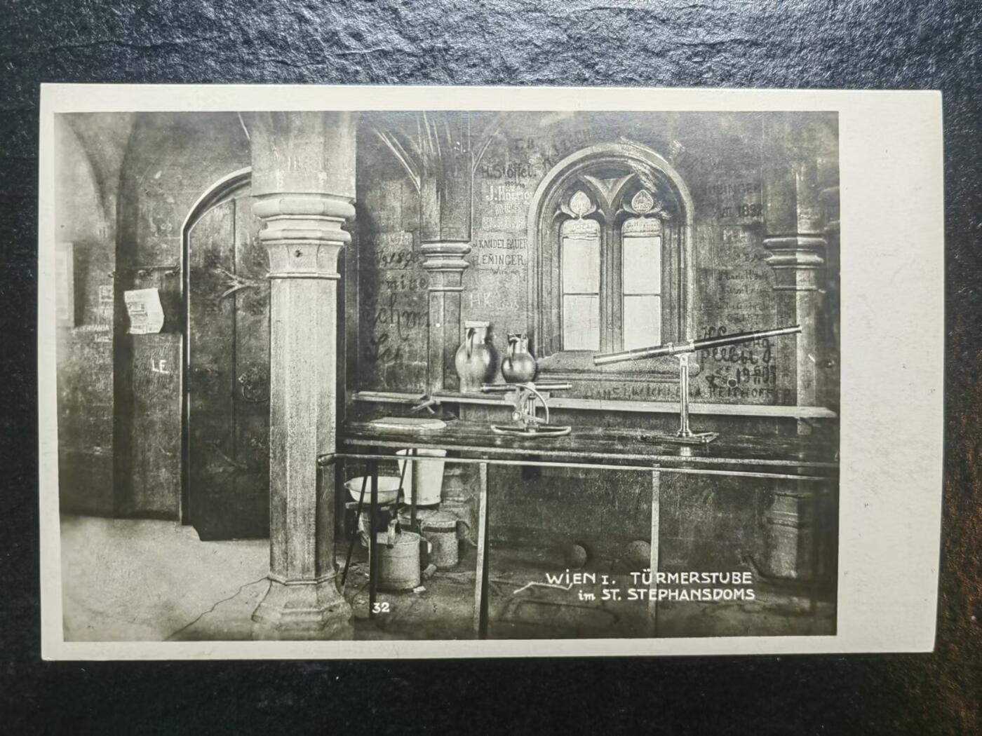 外国邮品💰🌞💰（拍卖）精品🔭专场🌟 古典明信片-物理学家的房间