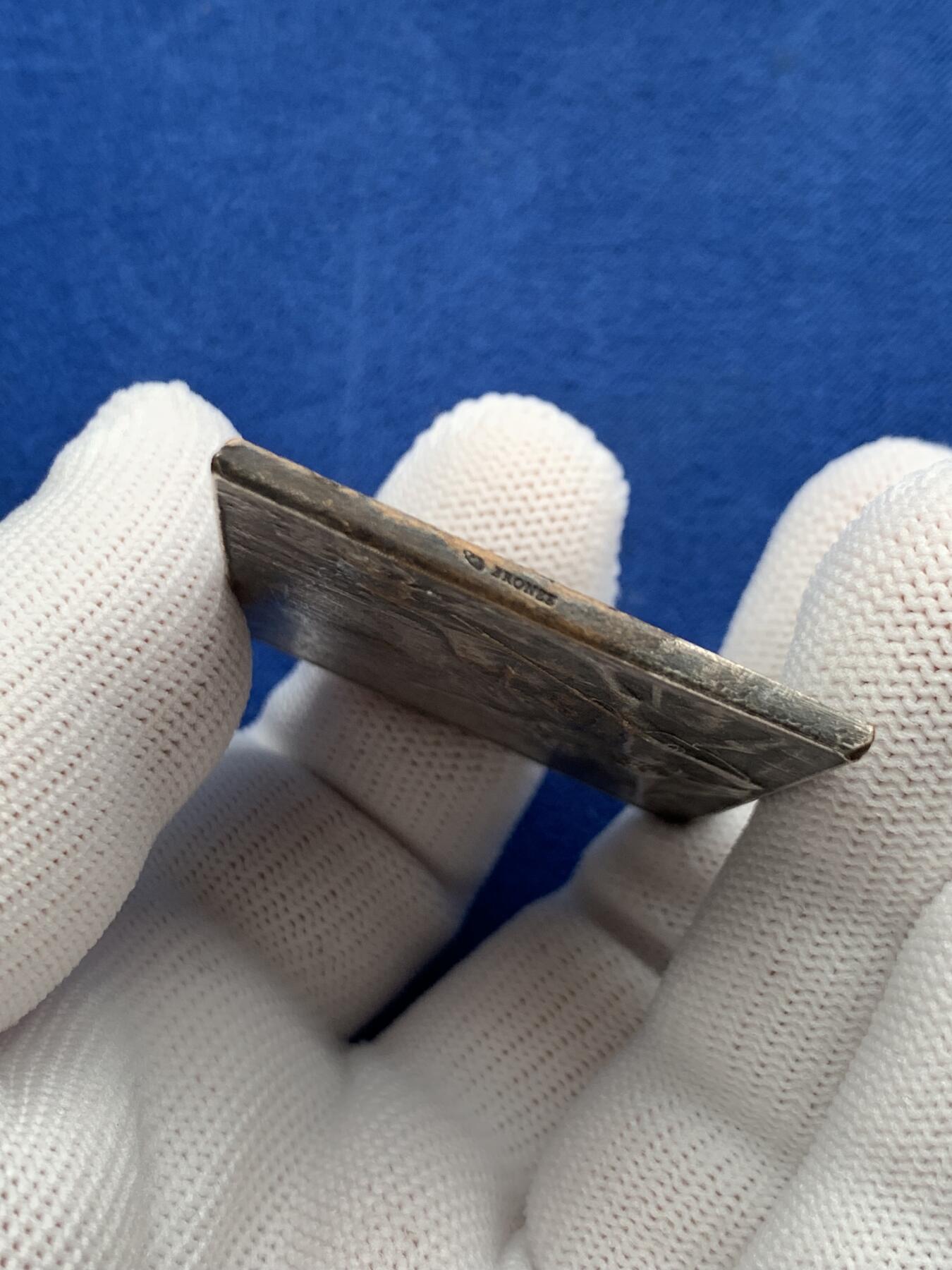 《竞宝斋》第274场- 周日，周一，周二  3场连拍 （全场包邮） 法国火绳枪射击公司联盟镀银铜章 40.2克 50.7*38.3mm