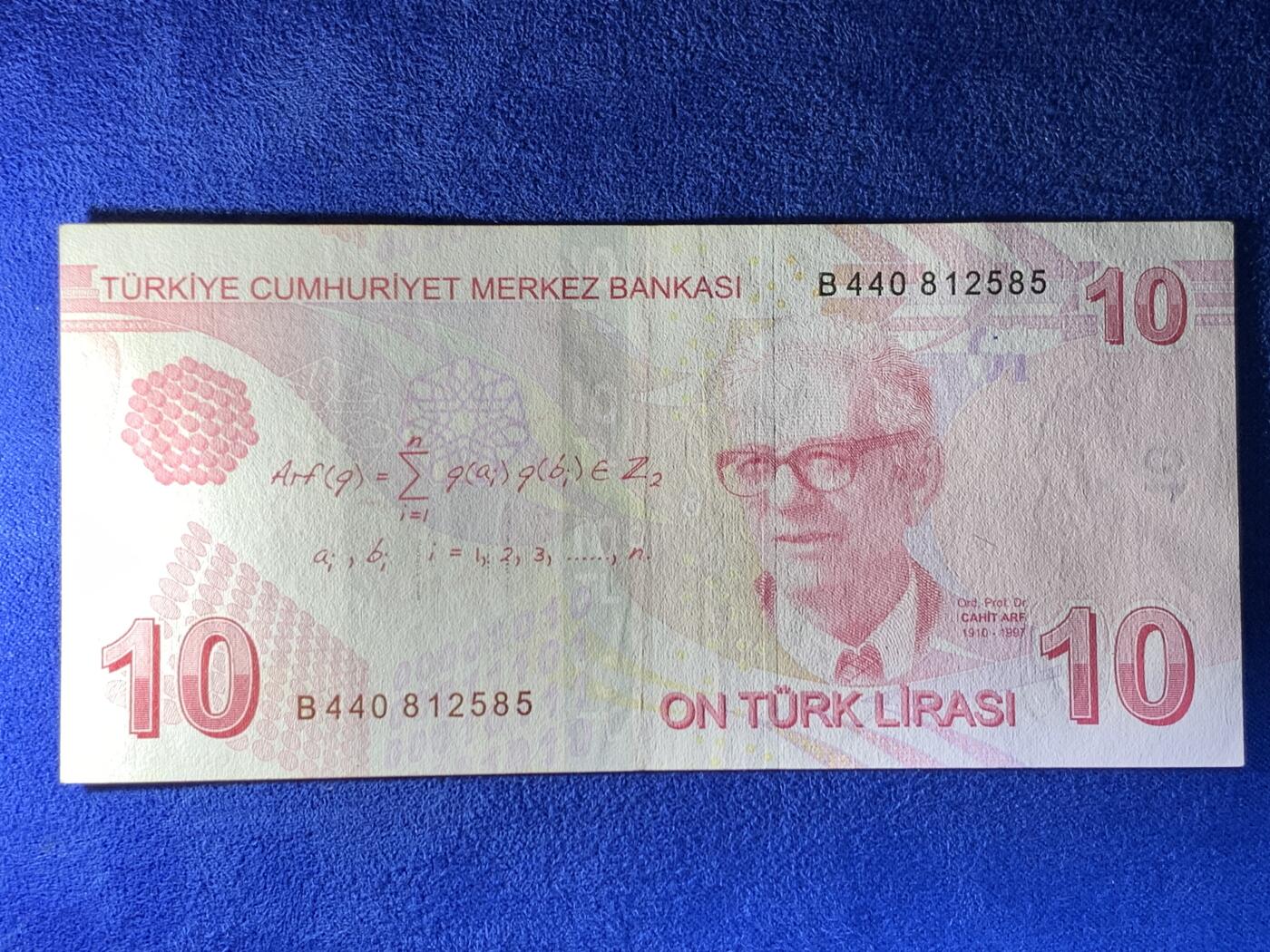 《竞宝斋》第274场- 周日，周一，周二  3场连拍 （全场包邮） 土耳其2022年10 里拉 纸币 细节见图