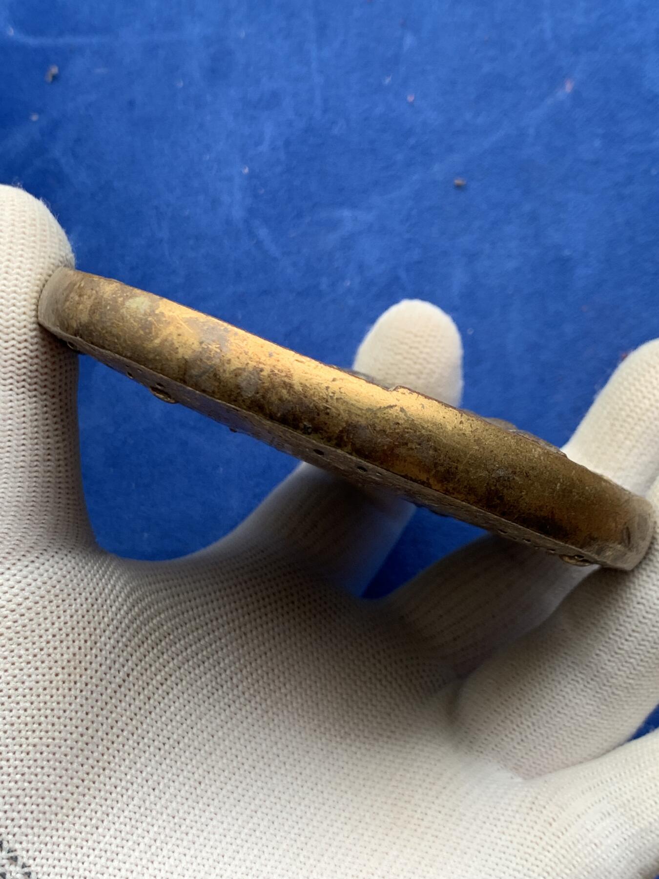 《竞宝斋》第274场- 周日，周一，周二  3场连拍 （全场包邮） 法国千禧年青铜日历铜章 646克 94mm