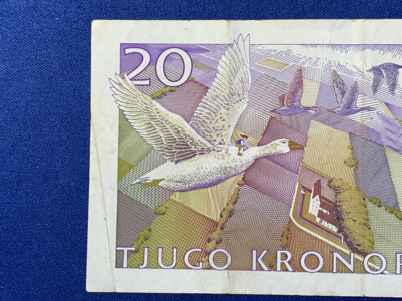 《竞宝斋》第274场- 周日，周一，周二  3场连拍 （全场包邮） 瑞典 1991-92年20克朗 纸币 细节见图