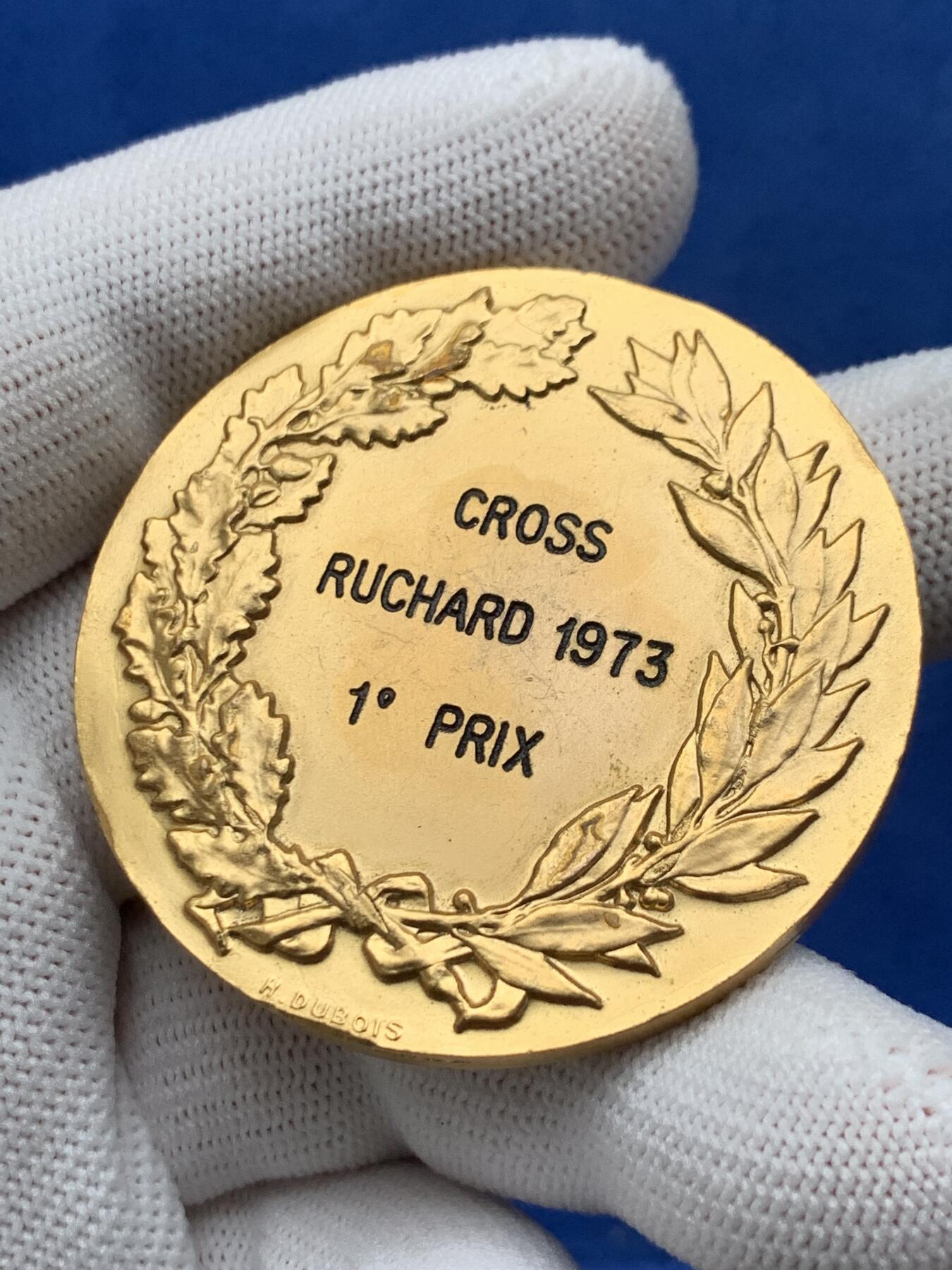 《竞宝斋》第274场- 周日，周一，周二  3场连拍 （全场包邮） 法国镀金银章 60克 49.8mm