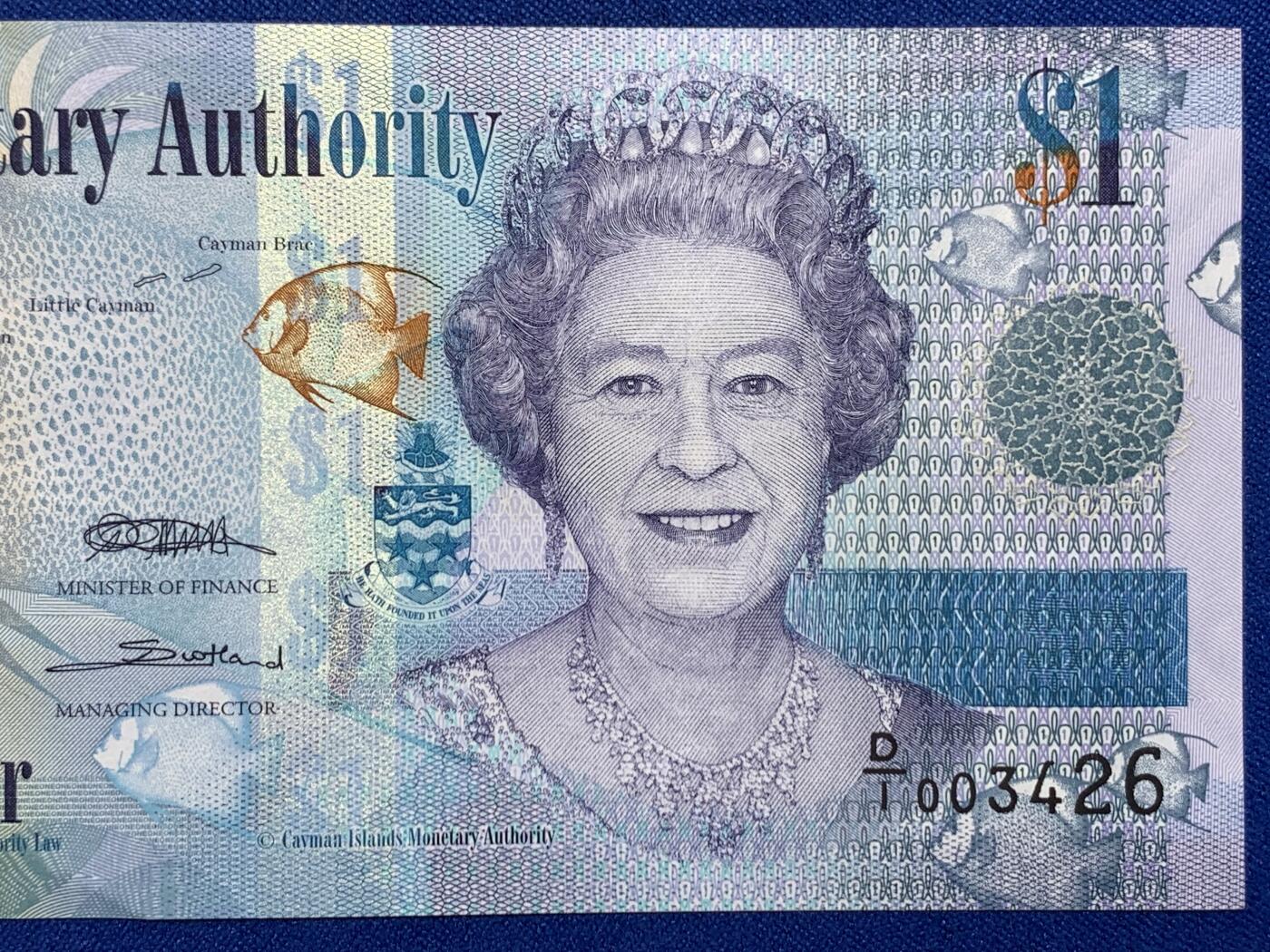 《竞宝斋》第274场- 周日，周一，周二  3场连拍 （全场包邮） 开曼群岛 2010 1元纸币