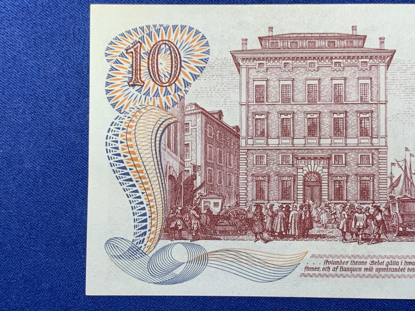 《竞宝斋》第274场- 周日，周一，周二  3场连拍 （全场包邮） 1968年 瑞典10克朗 纸币 细节见图