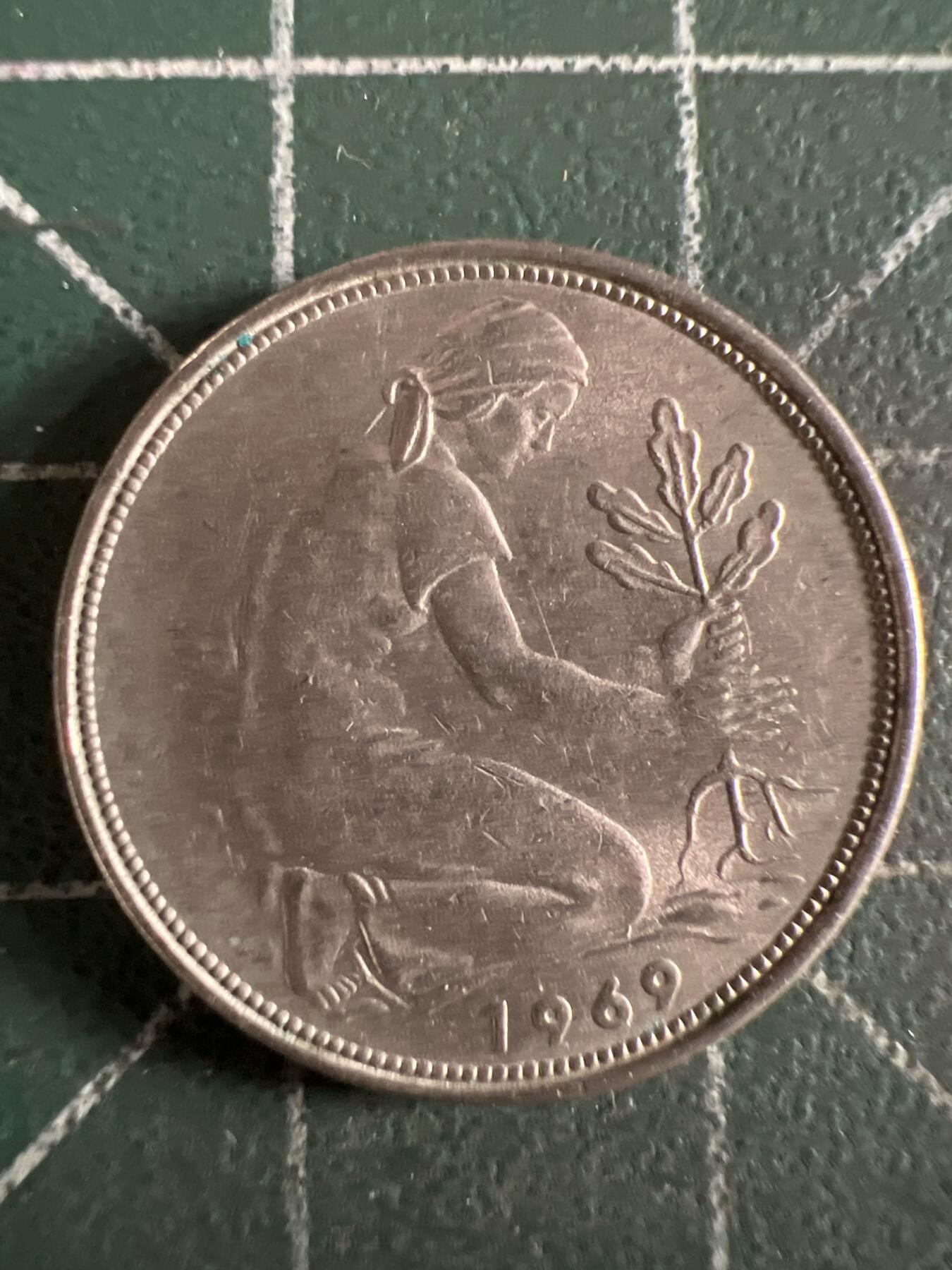 第613期 硬币专场 （无押金，捡漏，全场50包邮，偏远地区除外，接收代拍业务） 德国50分 F