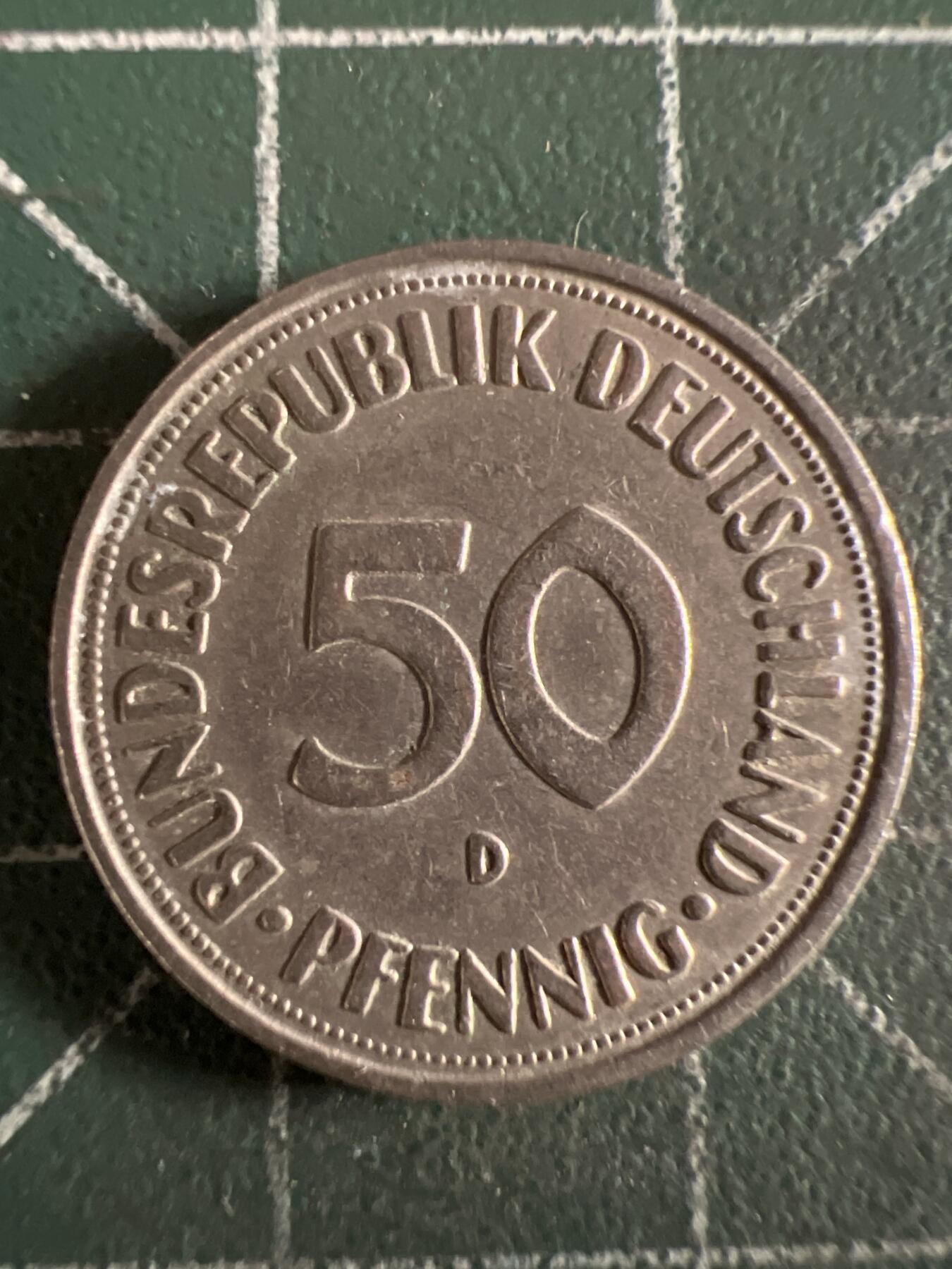 第613期 硬币专场 （无押金，捡漏，全场50包邮，偏远地区除外，接收代拍业务） 德国50分 D