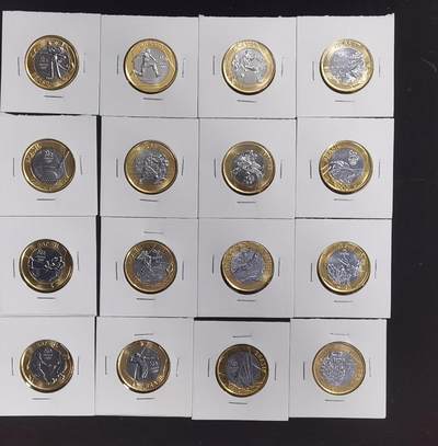 硬币专场240606第二场 - 巴西奥运会流通纪念币16枚全套（品相如图）