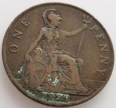 外国纪念币20240529场次（中拍皆有赠品），每周两拍，可寄存 - 英国1929年大便士