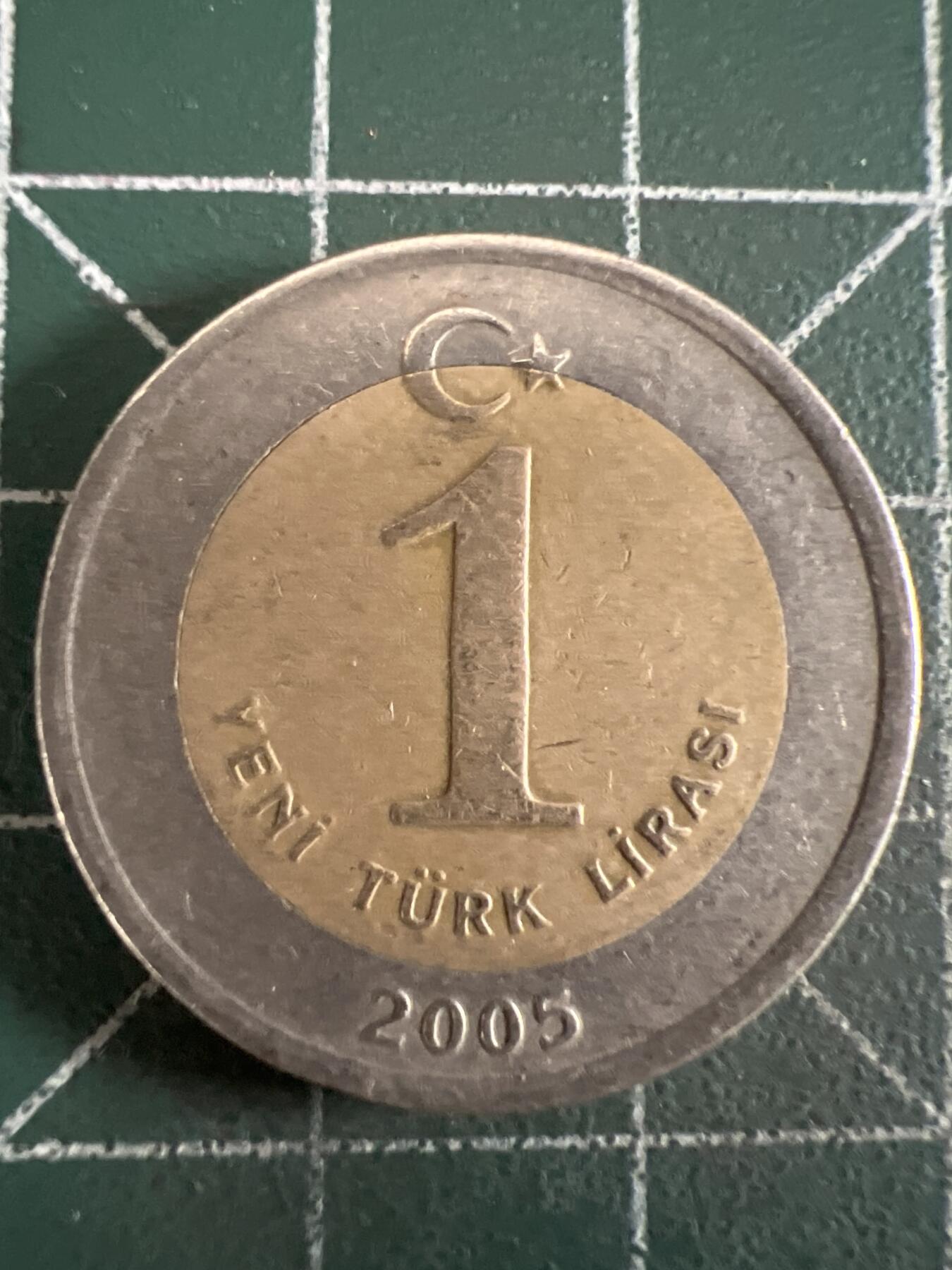 第614期 硬币专场 （无押金，捡漏，全场50包邮，偏远地区除外，接收代拍业务） 土耳其1里拉 双色币