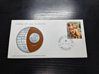 博彦收藏  11月8日 8点 首日封专场 - 巴拉圭 邮票/钱币 纪念封一枚