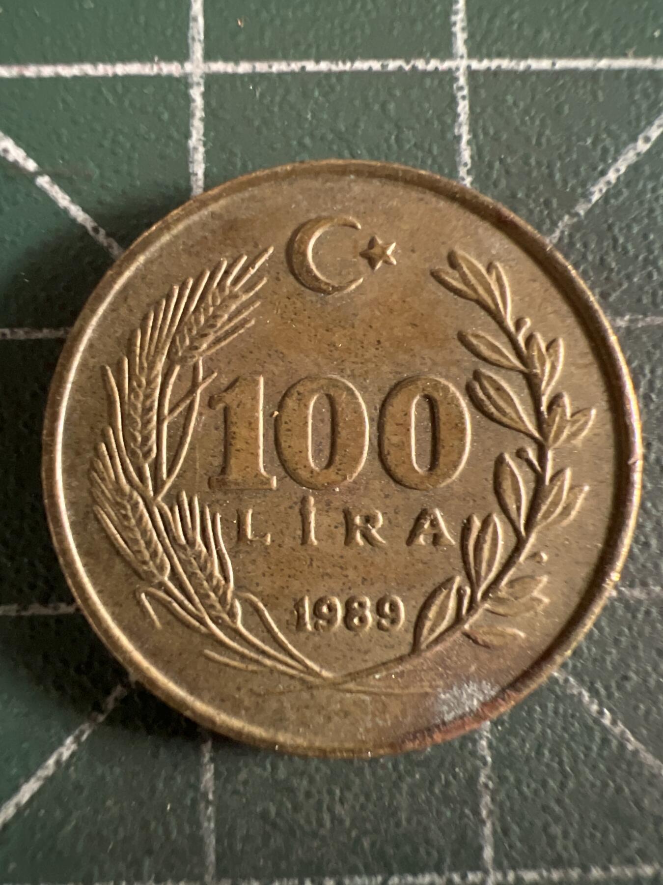 第614期 硬币专场 （无押金，捡漏，全场50包邮，偏远地区除外，接收代拍业务） 土耳其100里拉