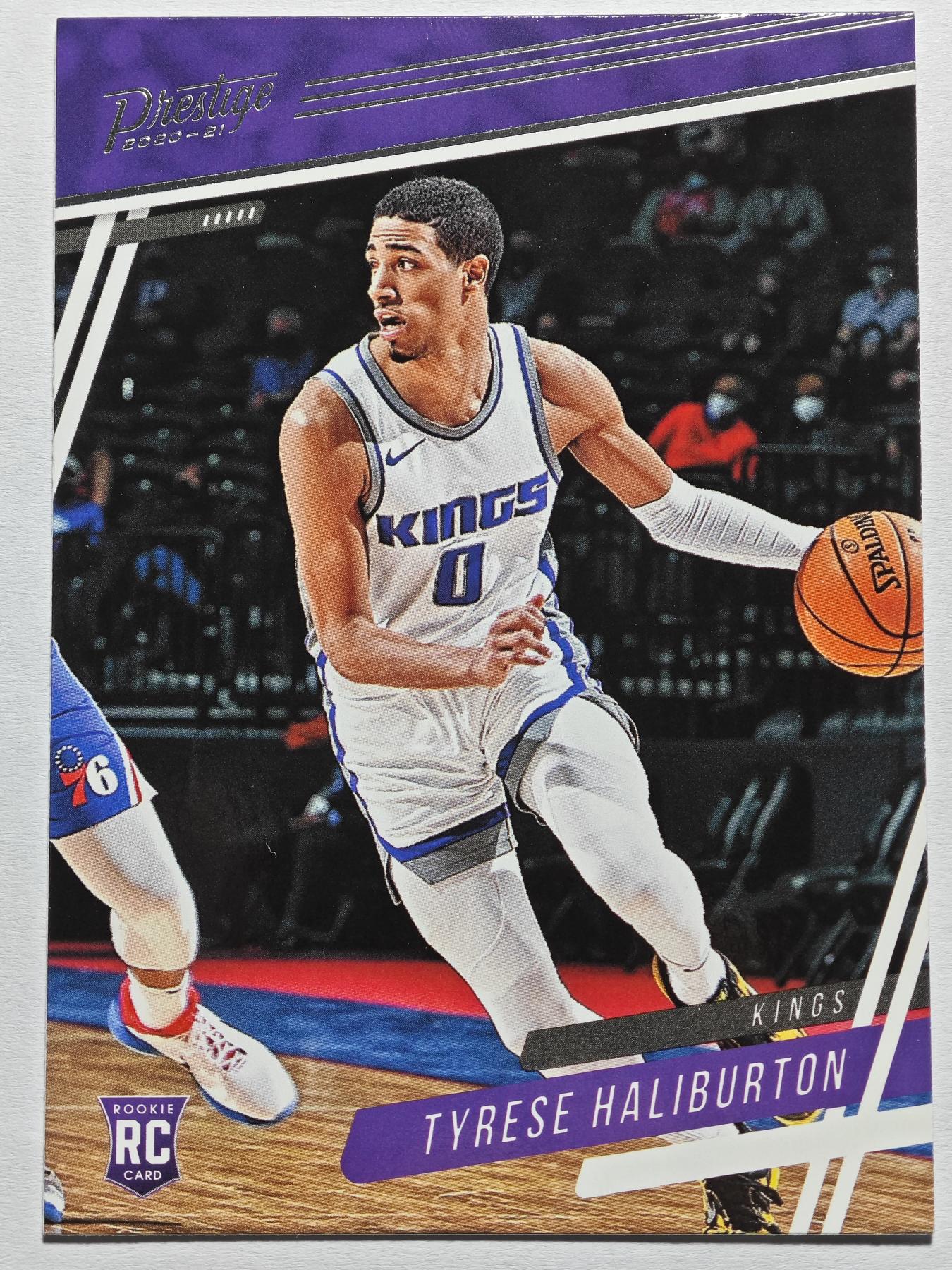 【德藏】 卡牌拍卖第13期【无每件最低收费❗️】 NBA 2020-21年 PANINI Chronicles 国王 泰里斯·哈利伯顿 新秀 特卡 (本卡包装为全新：卡膜、卡夹、卡夹膜)