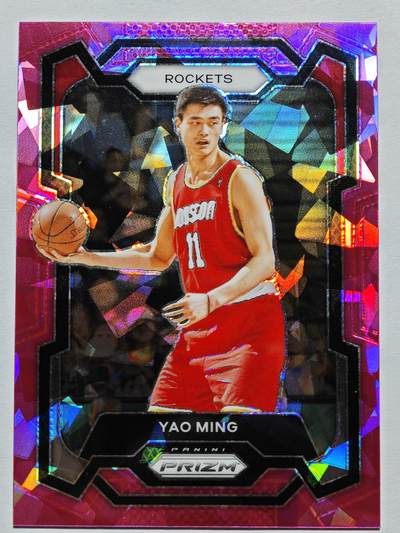 【德藏】 卡牌拍卖第13期【无每件最低收费❗️】 - NBA 2023-24 PANINI PRIZM 火箭 姚明 粉碎冰折 (本卡包装为全新：卡膜、卡夹、卡夹膜)