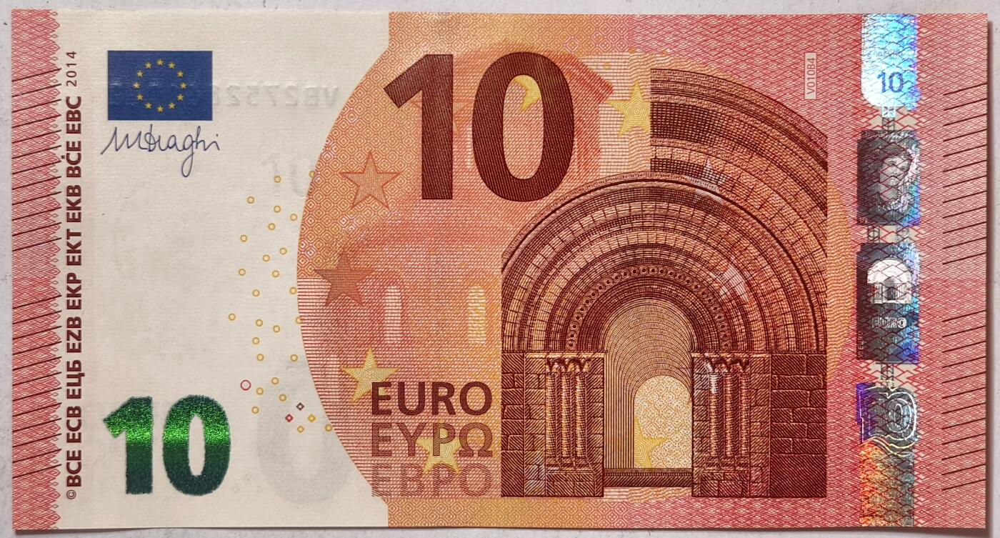 紫瑗钱币——第359期拍卖——纸币场 欧元 西班牙 2014年 圣天使桥 10欧元 UNC