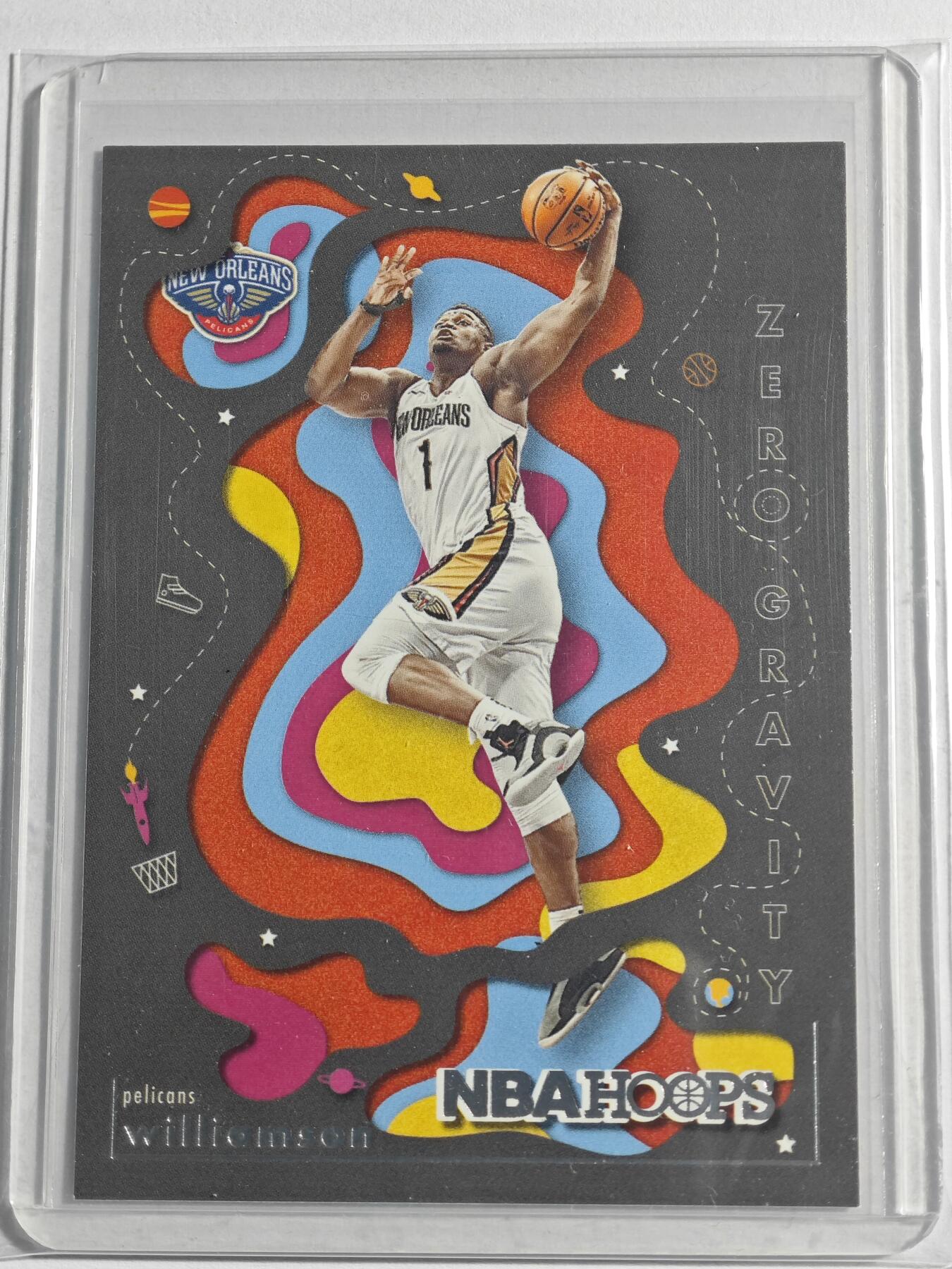 【德藏】 卡牌拍卖第13期【无每件最低收费❗️】  NBA 2021-22年 PANINI HOPPS 鹈鹕 蔡恩·威廉森 / 锡安·威廉姆森 特卡 (本卡包装为全新：卡膜、卡夹、卡夹膜)