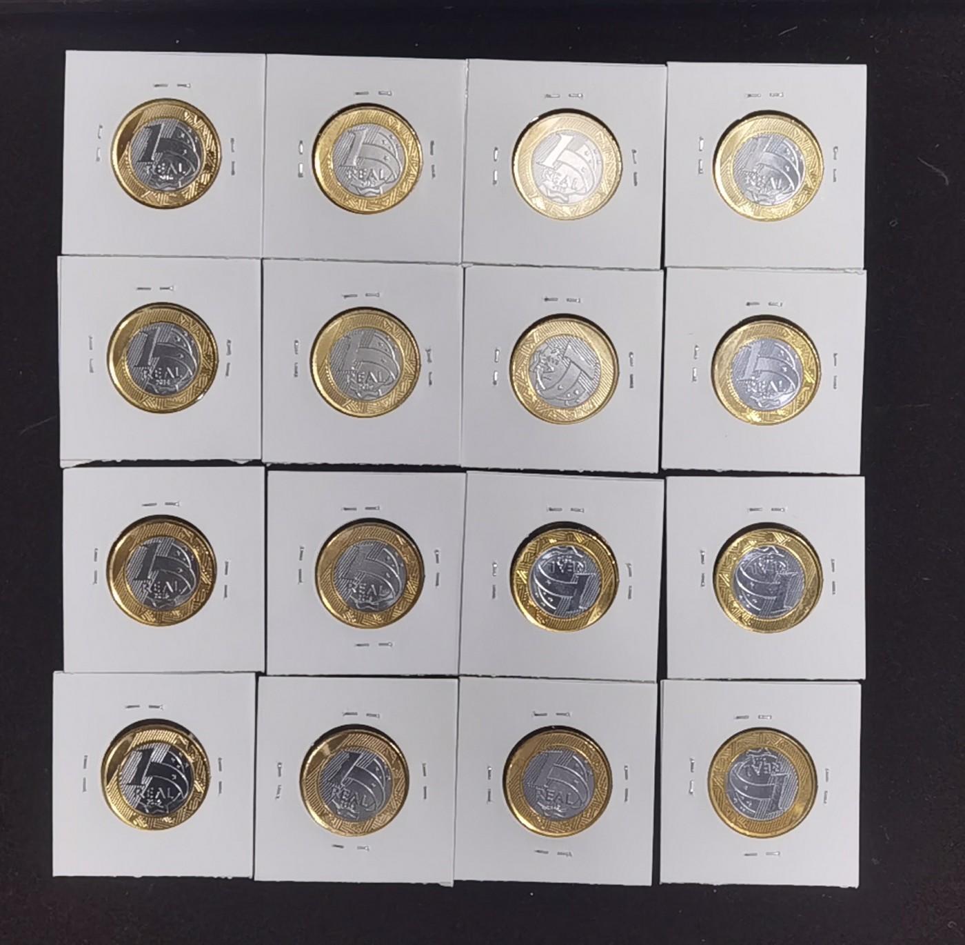 硬币专场240530第一场 巴西奥运会流通纪念币16枚全套（品相如图）