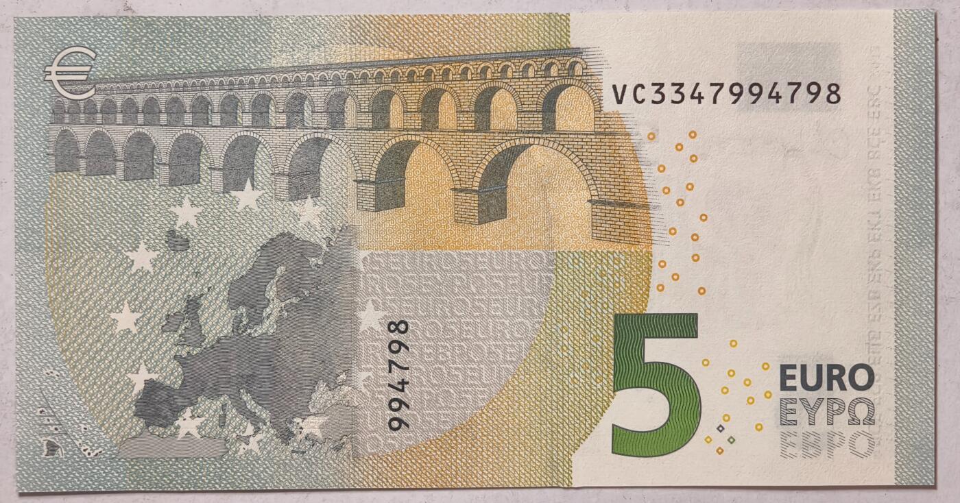 紫瑗钱币——第359期拍卖——纸币场 欧元 西班牙 2013年 加尔桥 5欧元 UNC