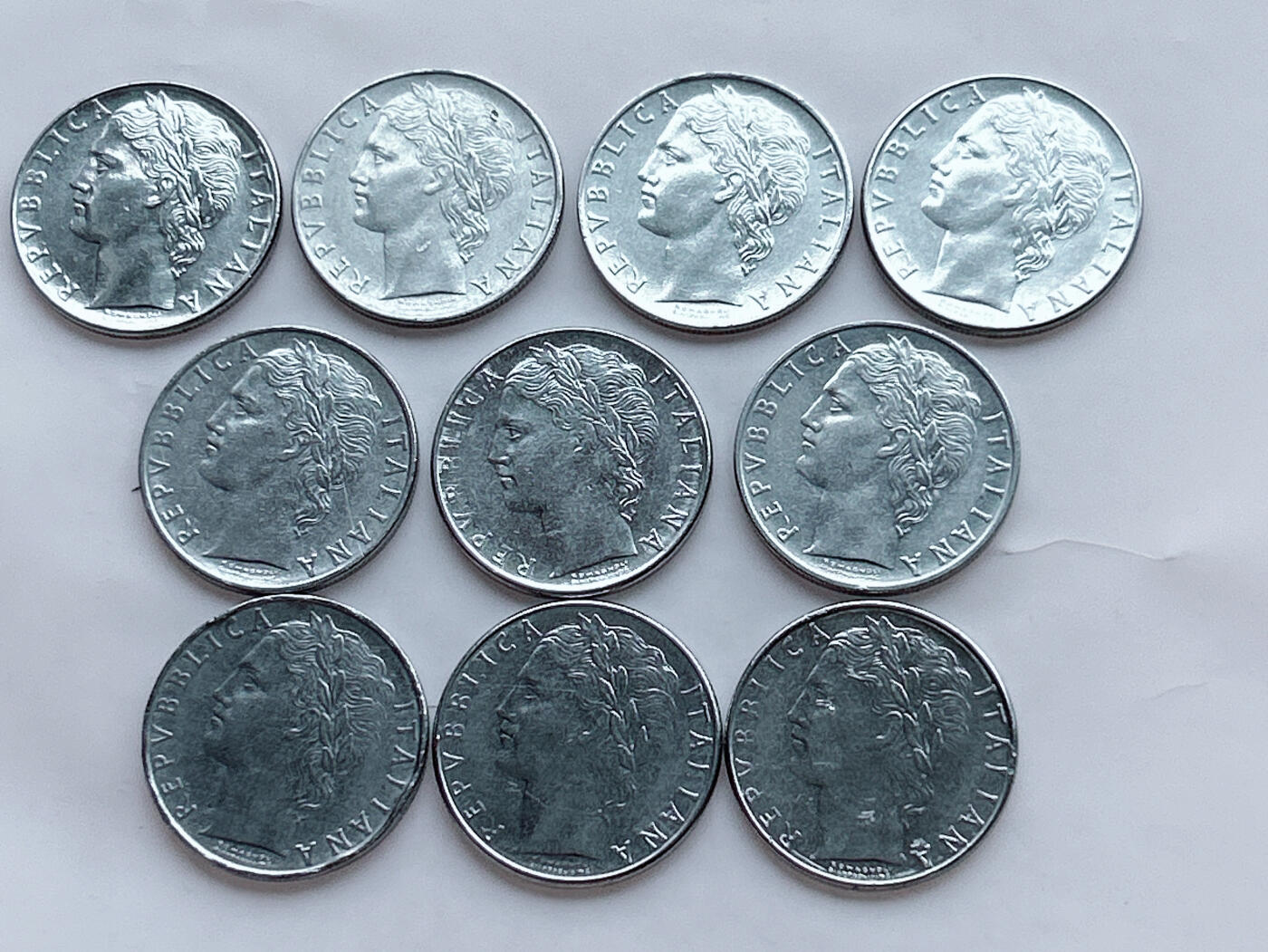 第一海外回流一元起拍收藏 散币专场 第92期 意大利100里拉 10枚