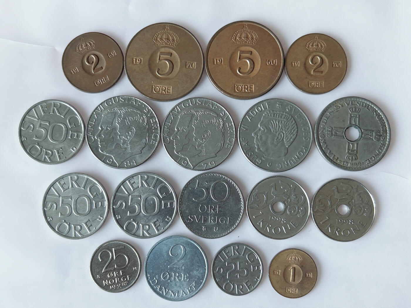 第一海外回流一元起拍收藏 散币专场 第92期 丹麦.瑞典.挪威