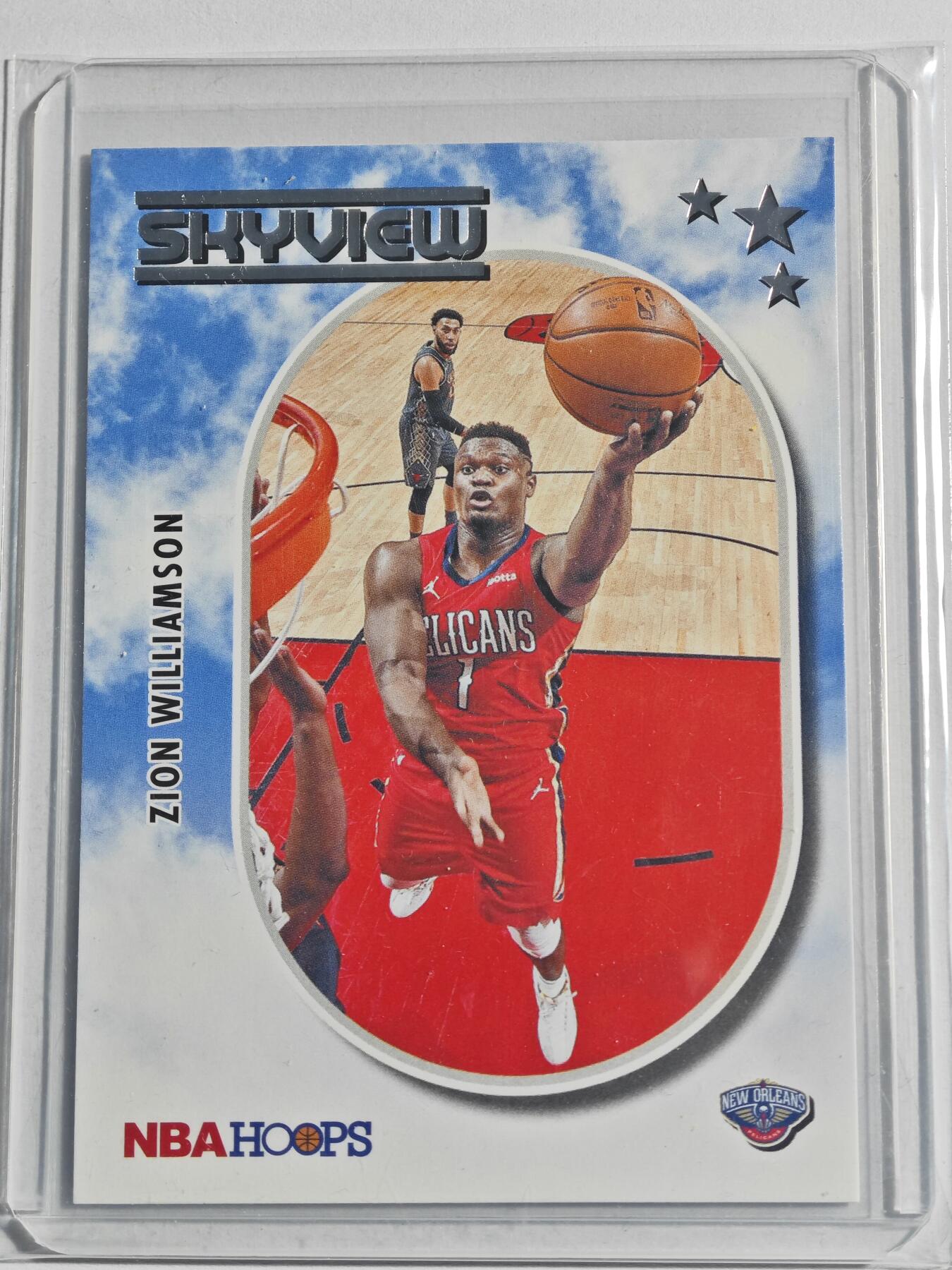 【德藏】 卡牌拍卖第13期【无每件最低收费❗️】  NBA 2021-22年 PANINI HOPPS 鹈鹕 蔡恩·威廉森 / 锡安·威廉姆森 特卡 (本卡包装为全新：卡膜、卡夹、卡夹膜)