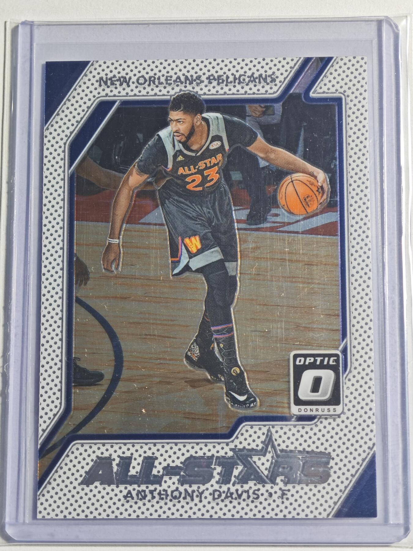 【德藏】 卡牌拍卖第13期【无每件最低收费❗️】 NBA 2017-18 PANINI DONRUSS OPTIC 鹈鹕 安东尼·戴维斯 特卡 (本卡包装为全新：卡膜、卡夹、卡夹膜)