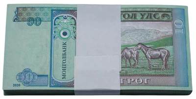 20240704 全新蒙古10图格里克纸币 冠号随机