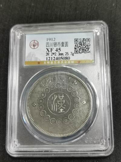 臻藏泉阁国内外钱币专场 - 公博评级XF45四川大汉银币