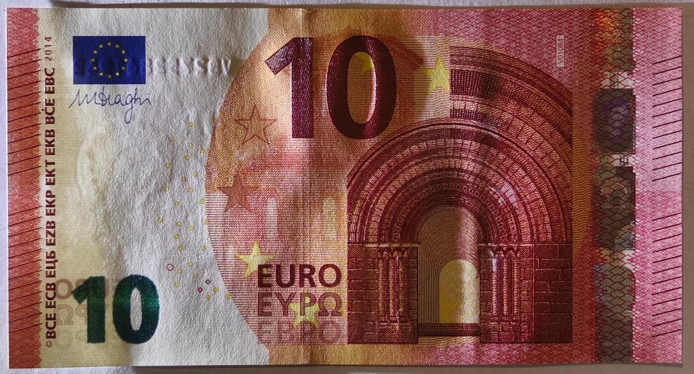 紫瑗钱币——第359期拍卖——纸币场 欧元 西班牙 2014年 圣天使桥 10欧元 UNC