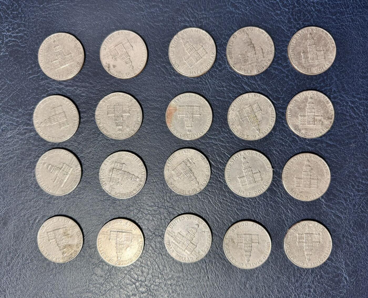 收藏联盟Quantum Auction 第349期拍卖  美国联邦1976年0.5美元硬币20枚 非全新 品相如图