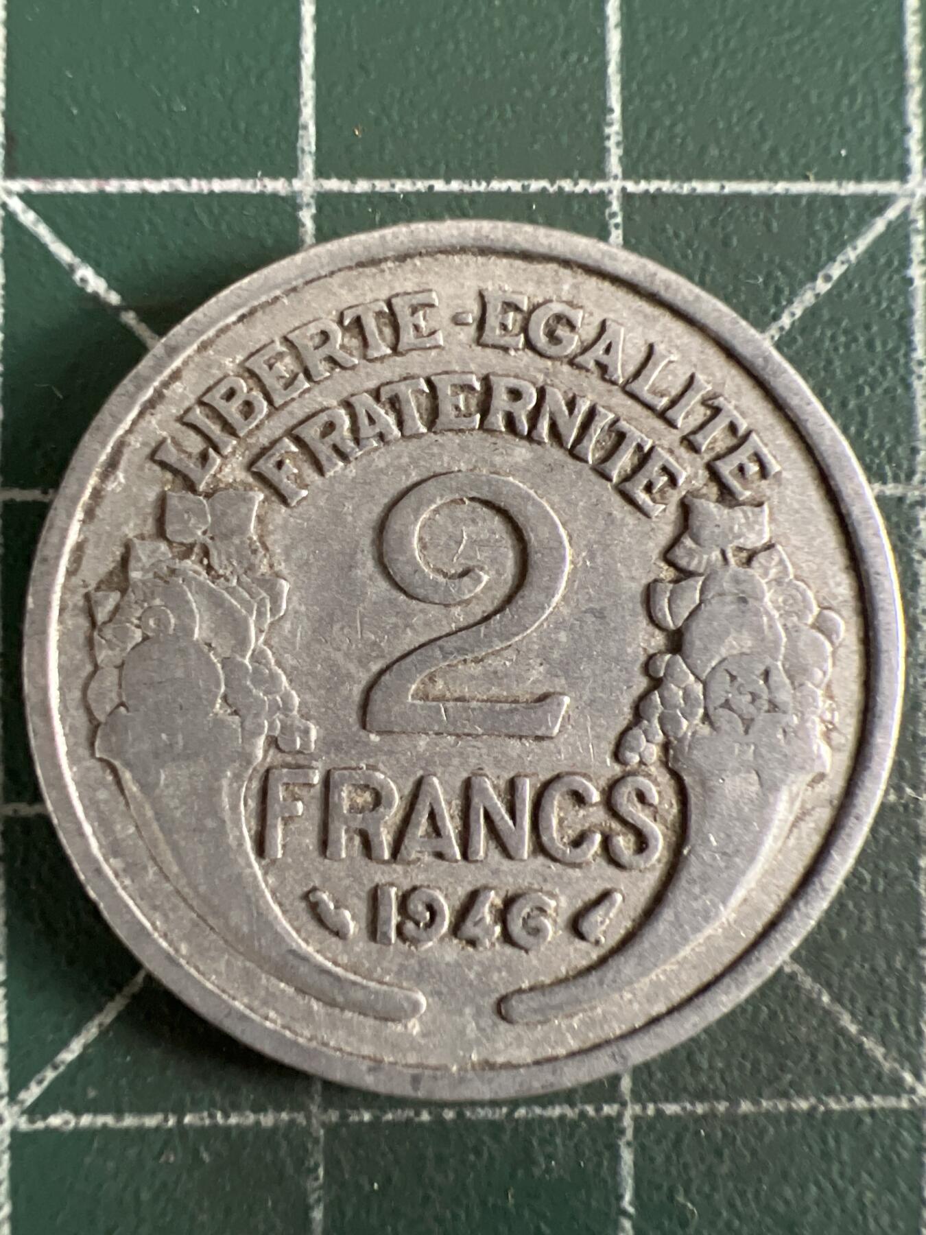 第614期 硬币专场 （无押金，捡漏，全场50包邮，偏远地区除外，接收代拍业务） 法国2法郎