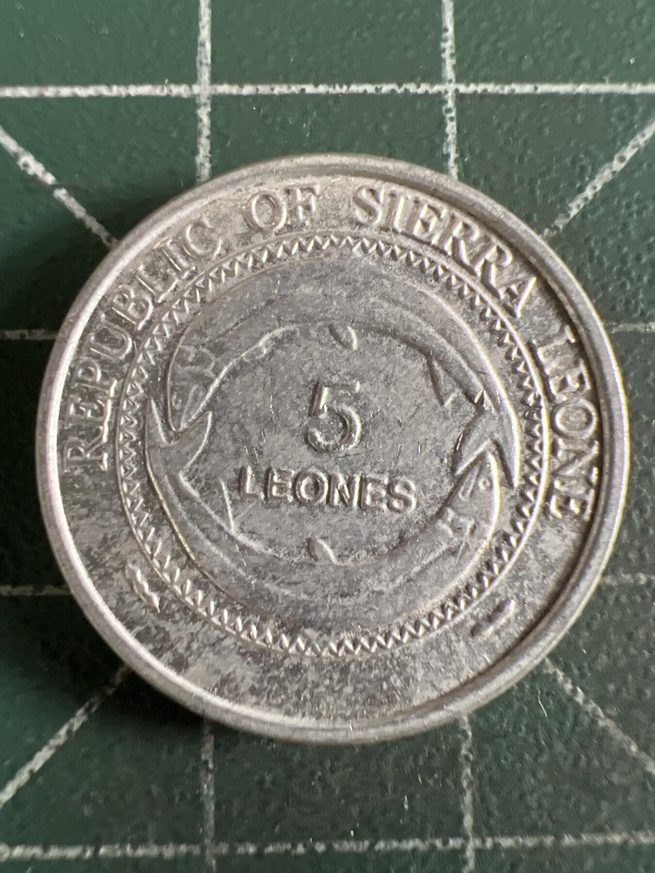 第613期 硬币专场 （无押金，捡漏，全场50包邮，偏远地区除外，接收代拍业务） 塞拉利昂5利昂