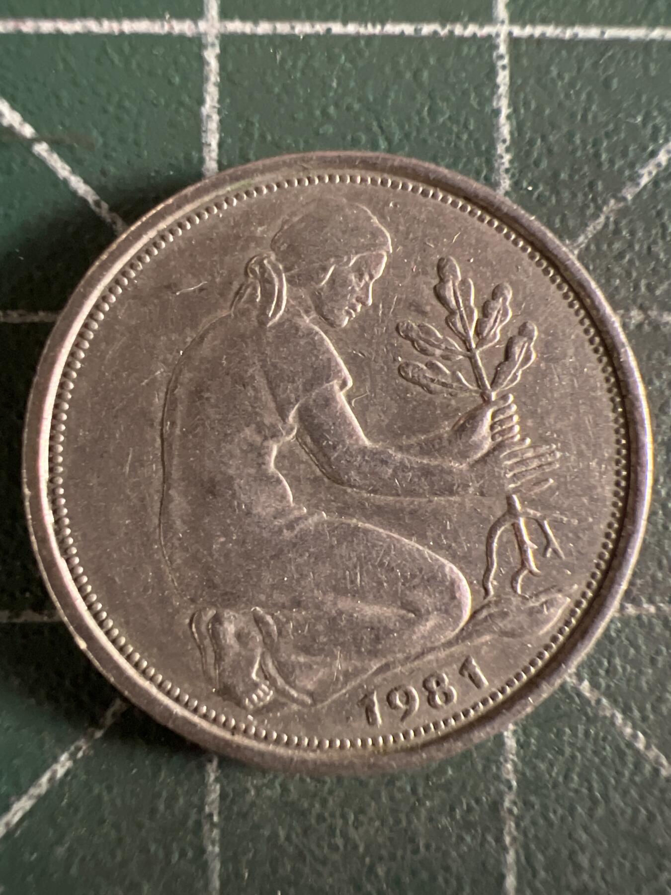 第614期 硬币专场 （无押金，捡漏，全场50包邮，偏远地区除外，接收代拍业务） 德国50分 J