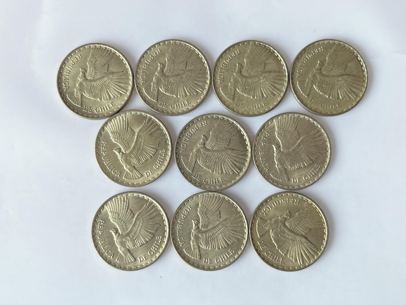 第一海外回流一元起拍收藏 散币专场 第92期 智利1970年2分铜币 10枚