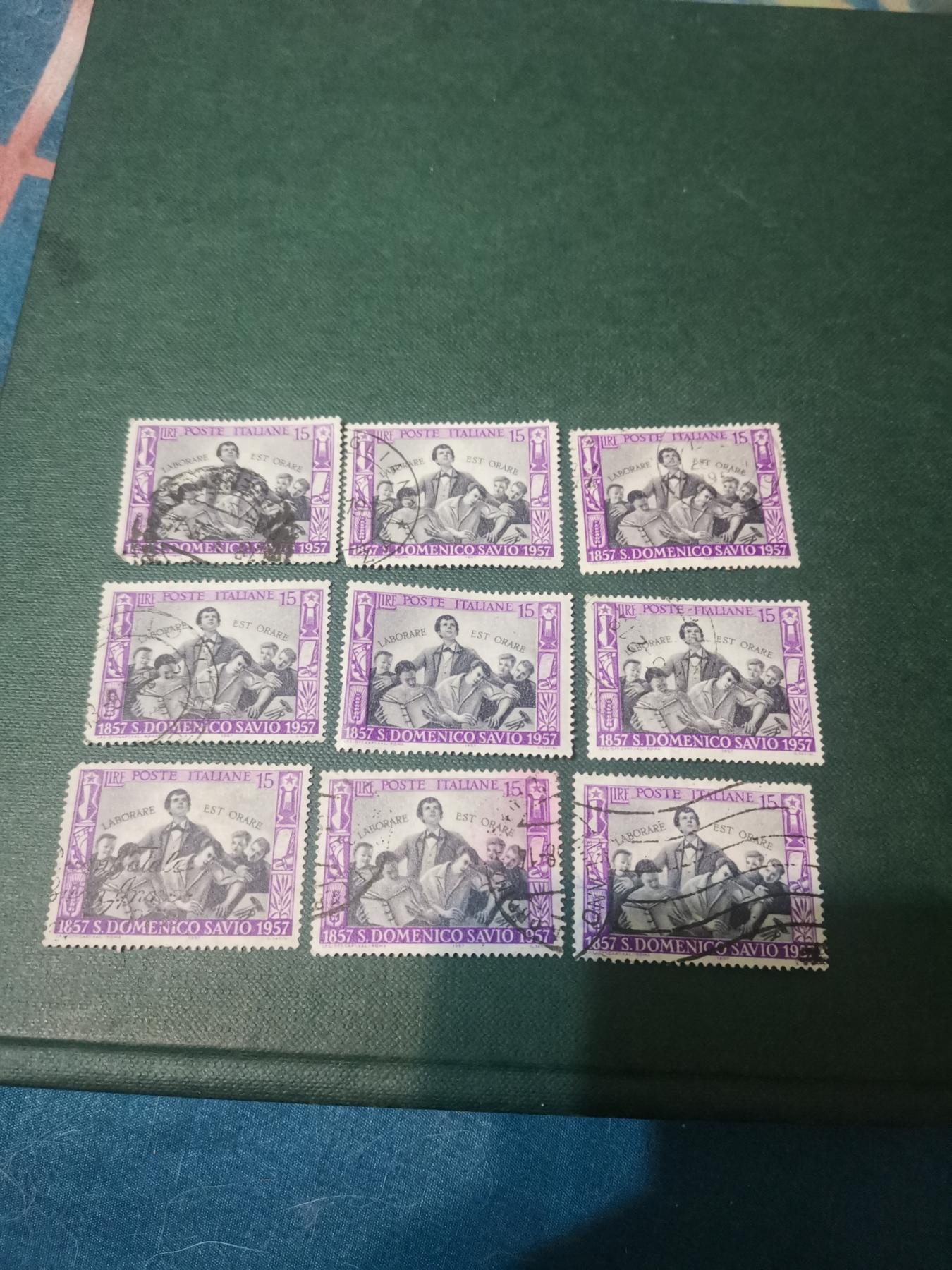119意大利精美纪念邮票9套一起出让