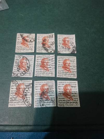 294意大利 纪念邮票9套一起出让 - 294意大利 纪念邮票9套一起出让