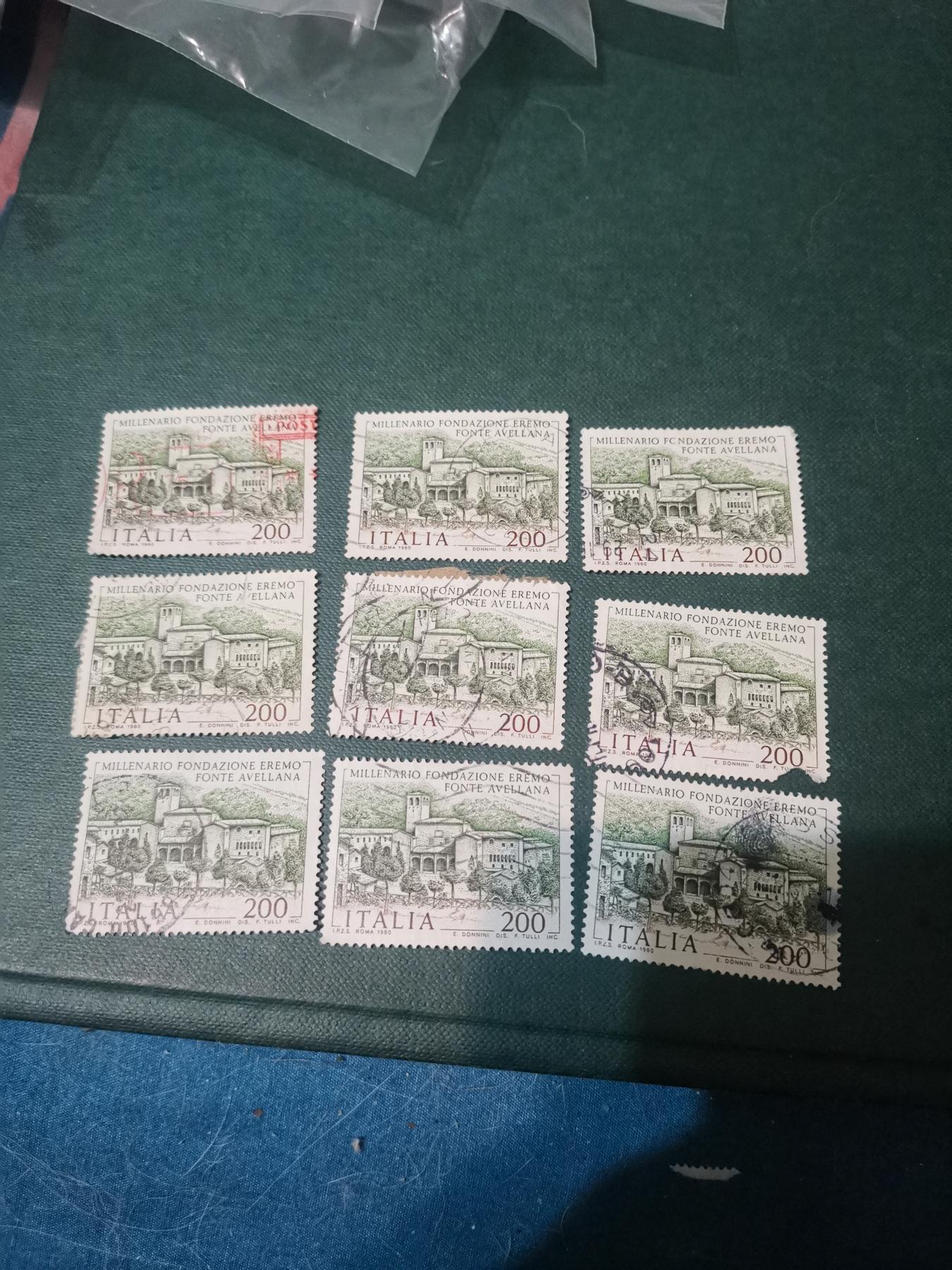 221意大利 纪念邮票9套一起出让