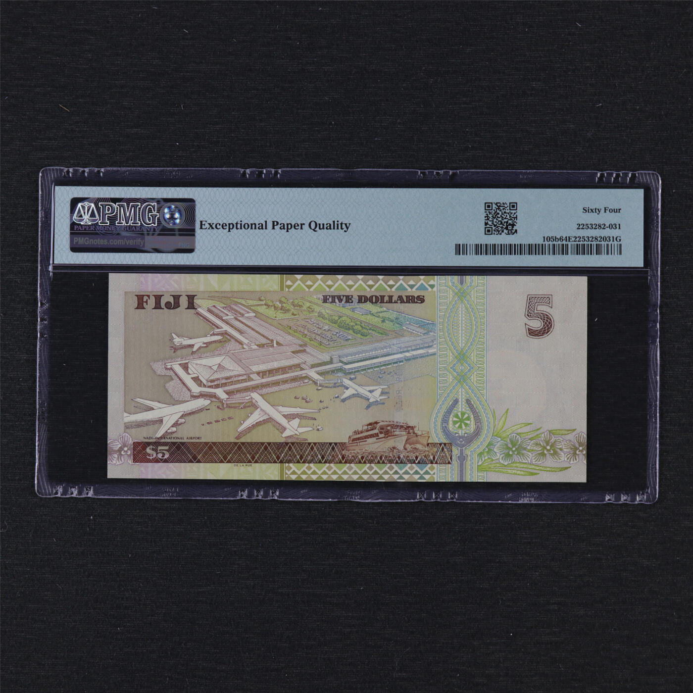 【亘邦集藏】第191期拍卖 2002年 斐济5元 PMG 64EPQ AG959415