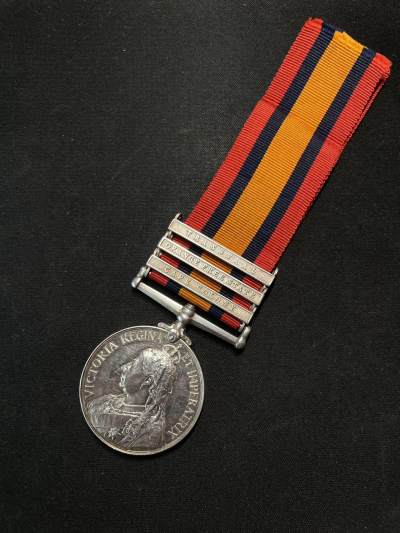 戎马世界章牌大赏第70期 - 英国布尔战役奖章，带三勋条，银制，带边铭，极品品相