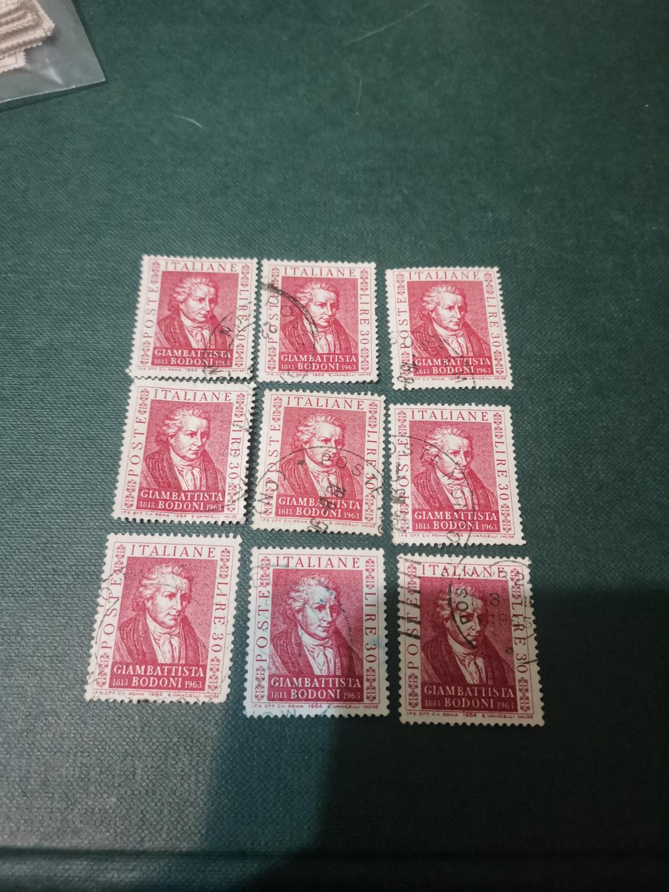 293意大利 纪念邮票9套一起出让