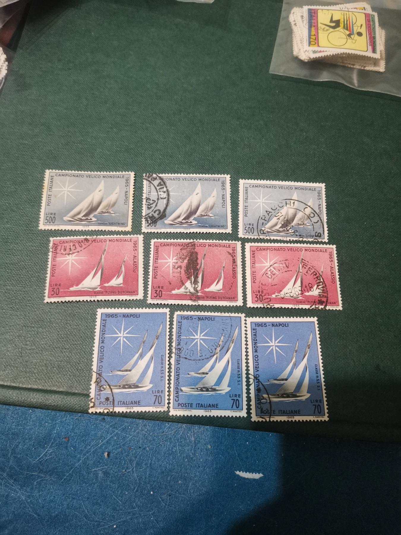 259意大利1965年帆船比赛3全3套一起出让