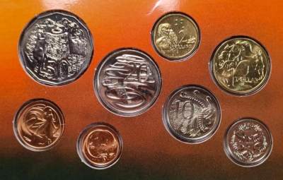 世界各国普、纪币捡漏专场(第八场) - UNC1989年版澳大利亚(1分～2元)八枚册精装套币